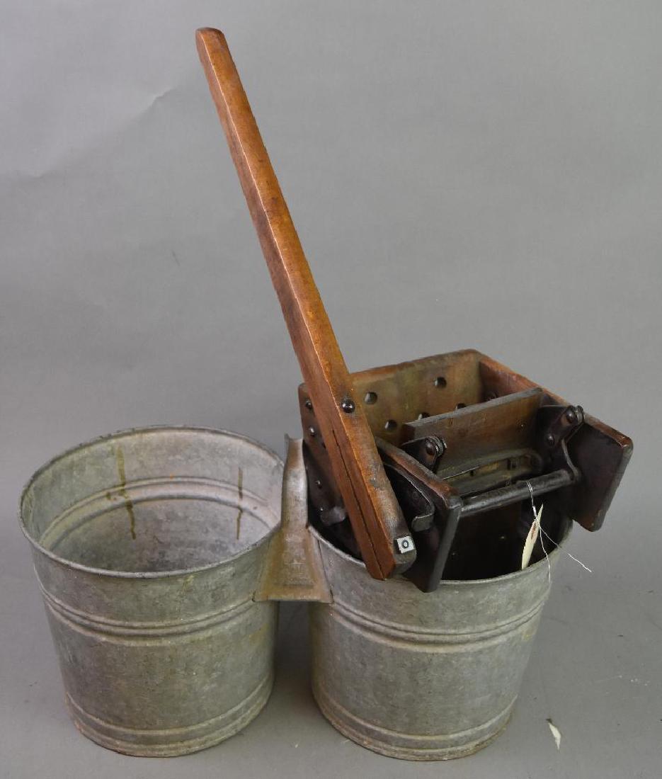 Double Galvanized Wringer Wash Bucket (1 of 3)