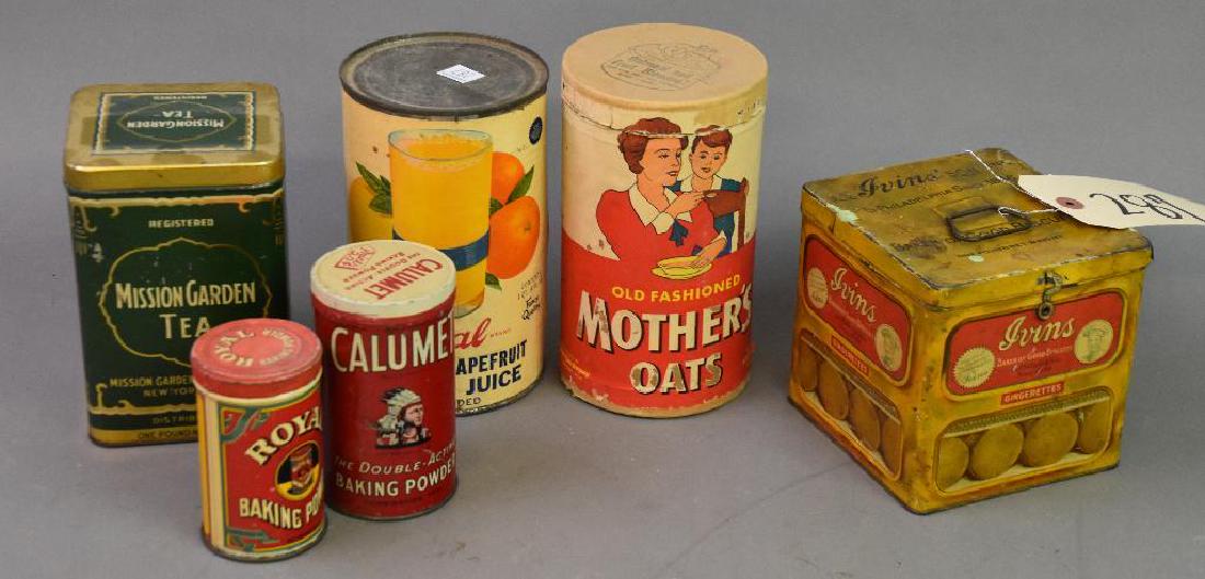 6 Various Food Tins/Boxes (1 of 4)