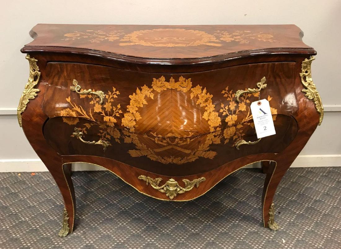 French Bombe Style Chest of Drawers (1 of 9)