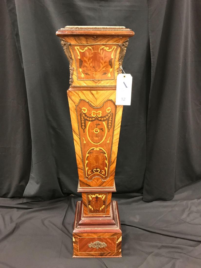 French Marble Top Pedestal (1 of 7)