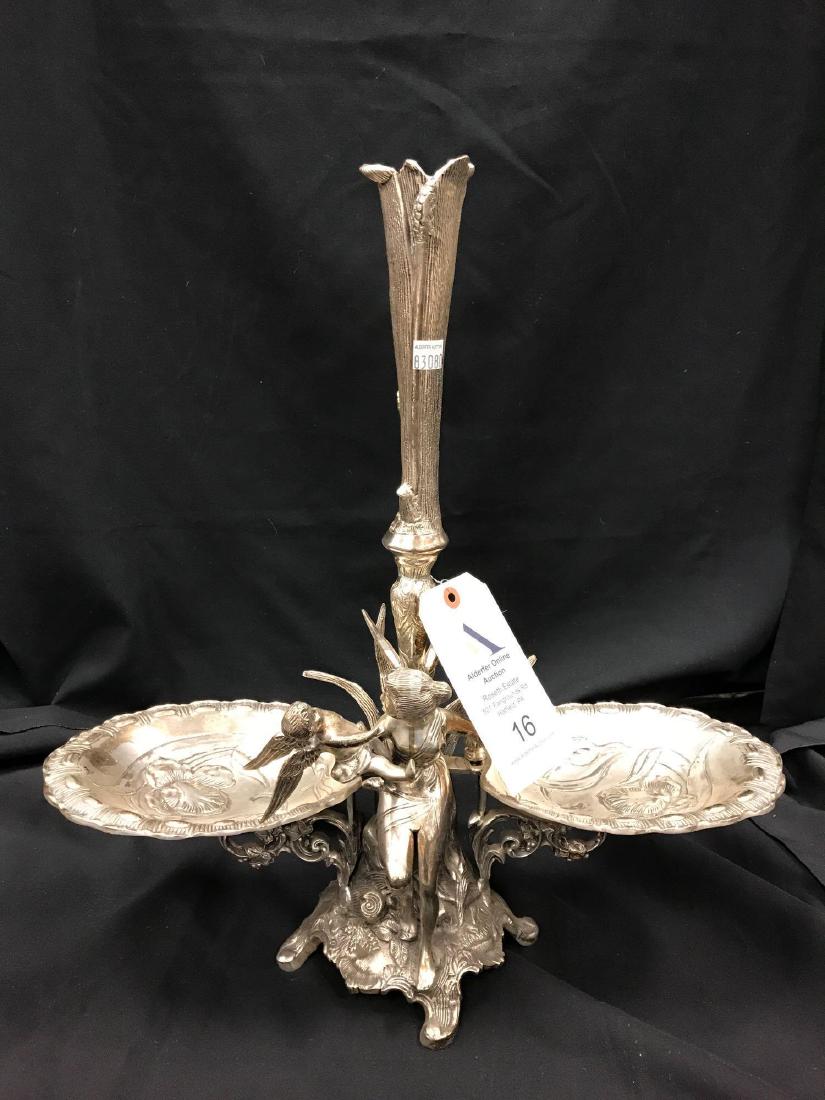 Figural Victorian Style Silverplate Epergne (1 of 6)