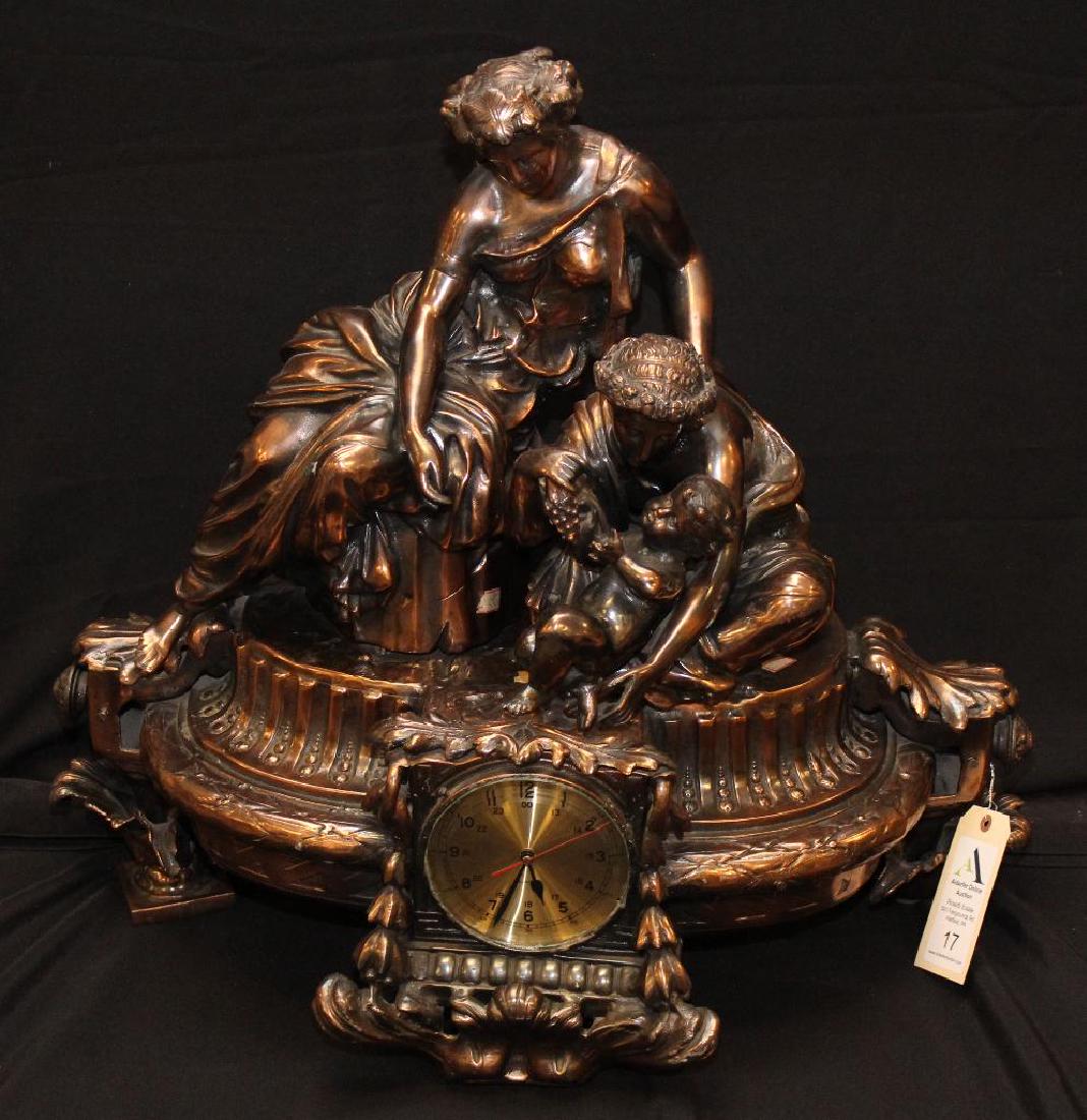 Monumental Figural Mantel Clock (1 of 5)
