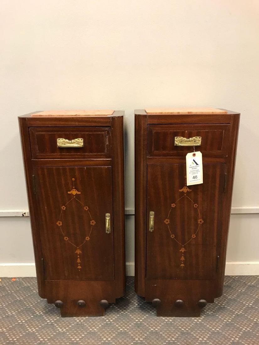 French Bombe Style Marble Top Side Table (1 of 15)