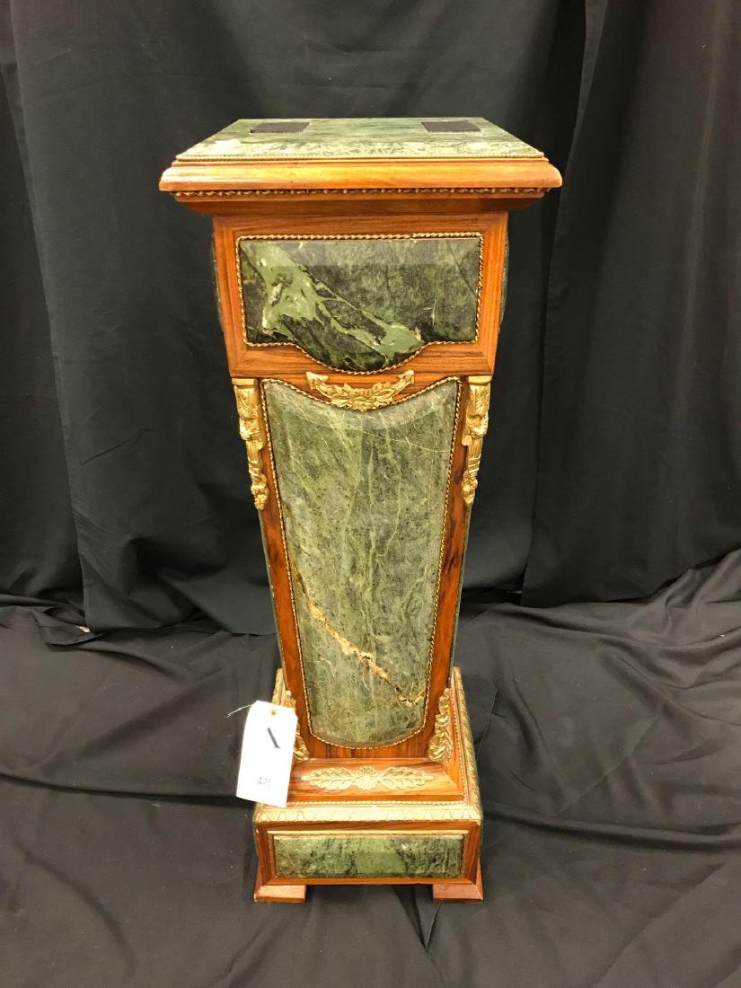 French Marble and Ormolu Mounted  Pedestal (1 of 6)