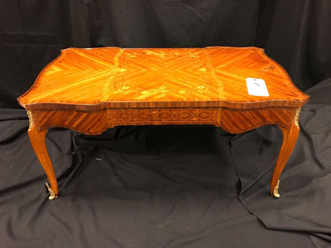 French Ormolu Mounted Inlaid Coffee Table (1 of 8)