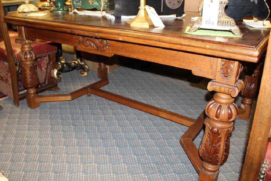 Colonial Revival Oak Refractory Table (1 of 8)