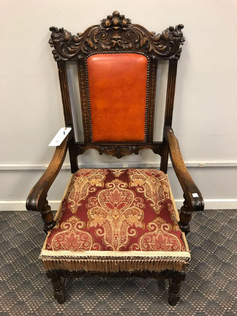 Baroque Carved Arm Chair (1 of 7)