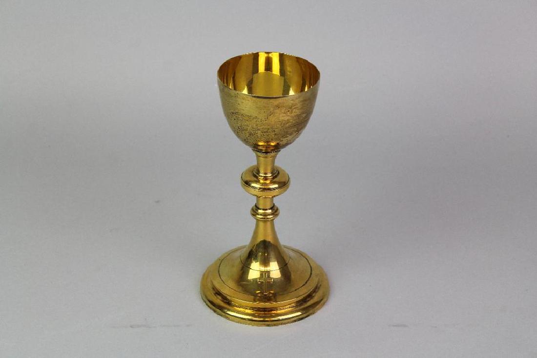 Communion Chalice: Gold wash, 8 1/2" x 4 1/4"