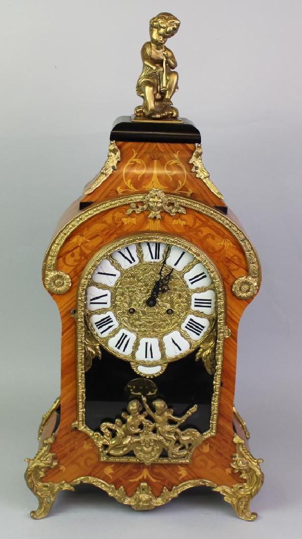 Louis XV Style Inlaid Ormolu Mounted Clock (1 of 10)