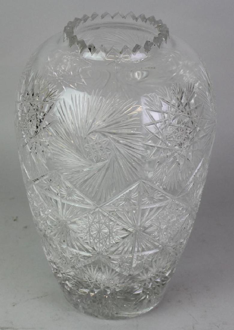 Large Cut Glass Vase (1 of 5)