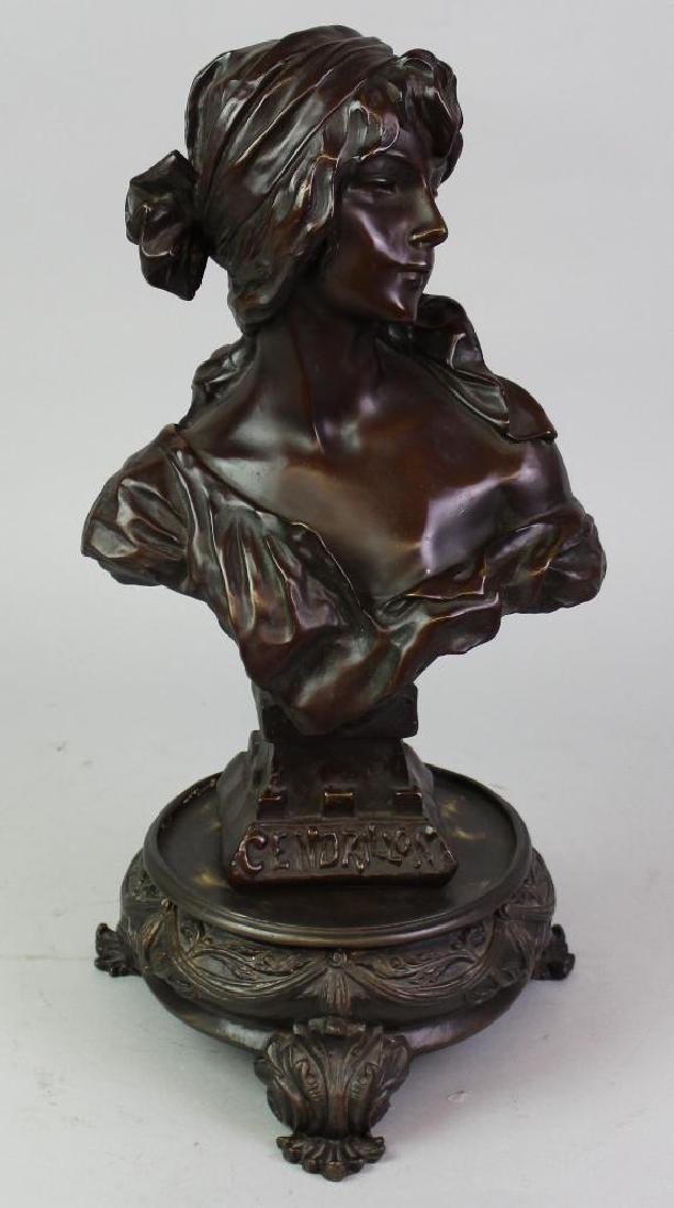 Bronze Figural Bust-Cendrillon (1 of 6)