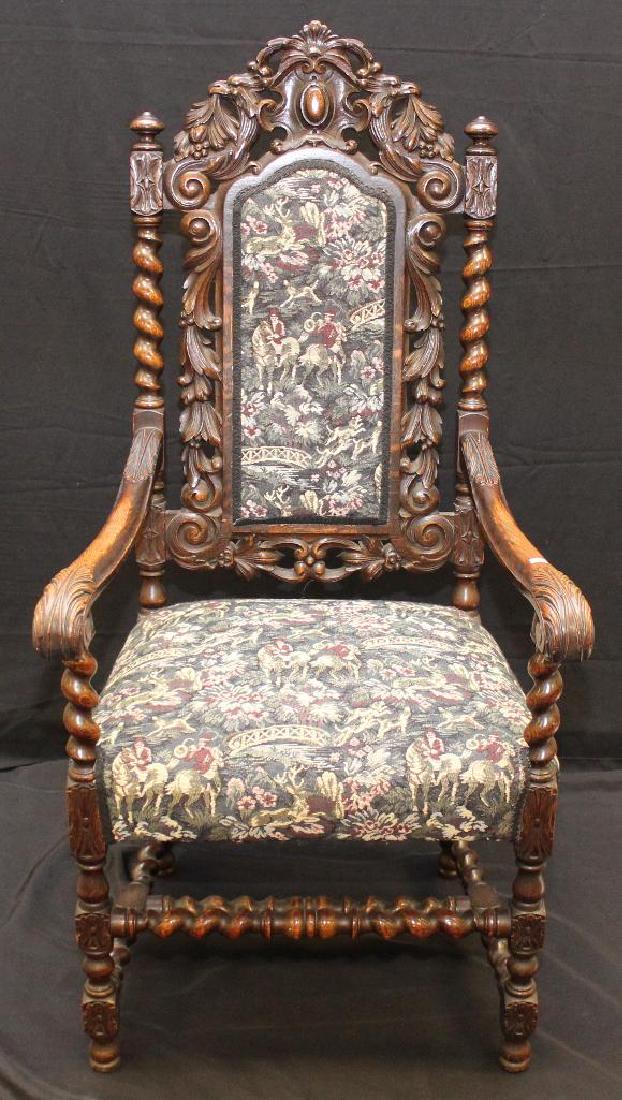 Georgian Oak Arm Chair (1 of 5)