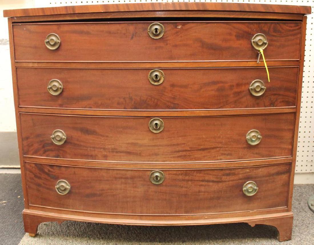 Federal Bow Front Chest of Drawers (1 of 8)