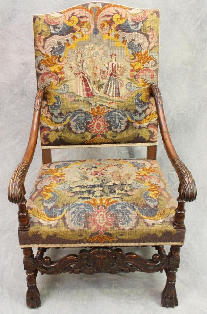 Van Sciver Carved Arm Chair (1 of 7)