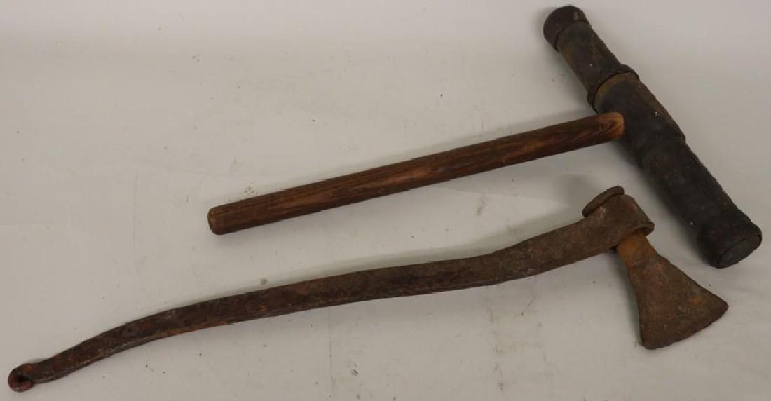 Ships Caulking Axe & Mallet (1 of 3)