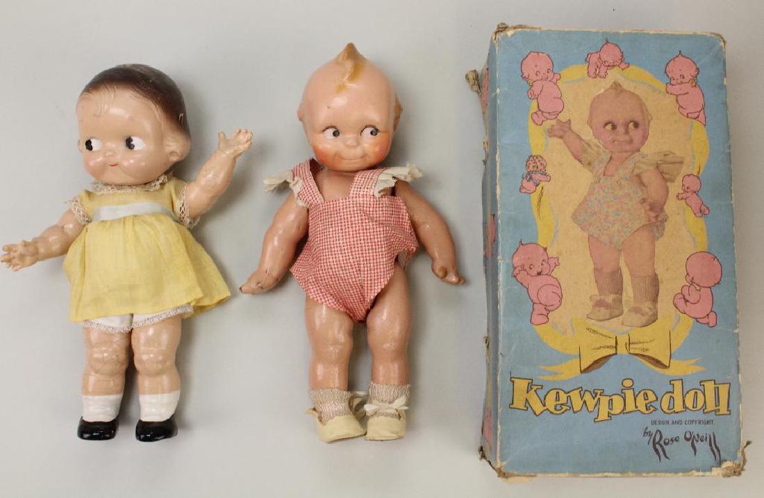 PAIR OF COMPOSITION DOLLS: CAMPBELL KID & KEWPIE. (1 of 5)