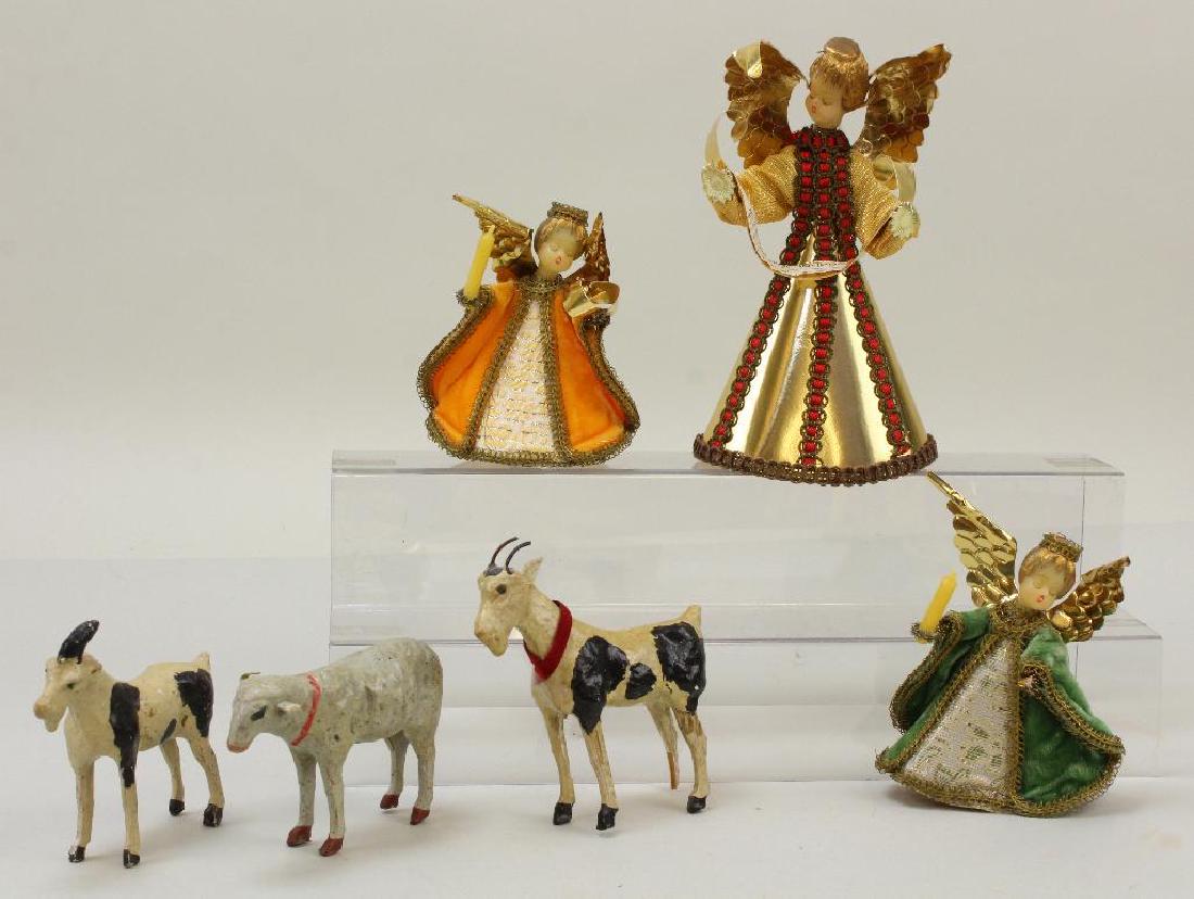 NOVELTY - LOT OF (6) GERMAN CHIRSTMAS ITEMS. (1 of 2)