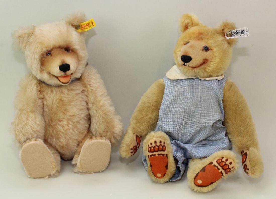 PAIR OF MINT TAGGED STEIFF MOHAIR BEARS. (1 of 1)