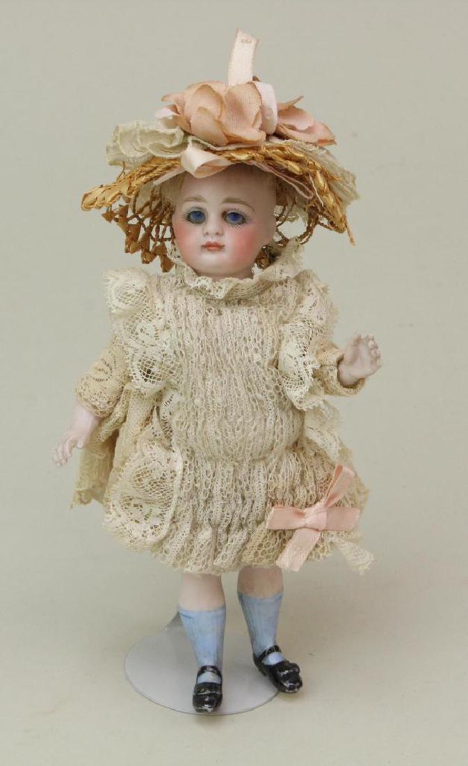 6"  "0"  ALL BISQUE ANTIQUE DOLL. (1 of 3)