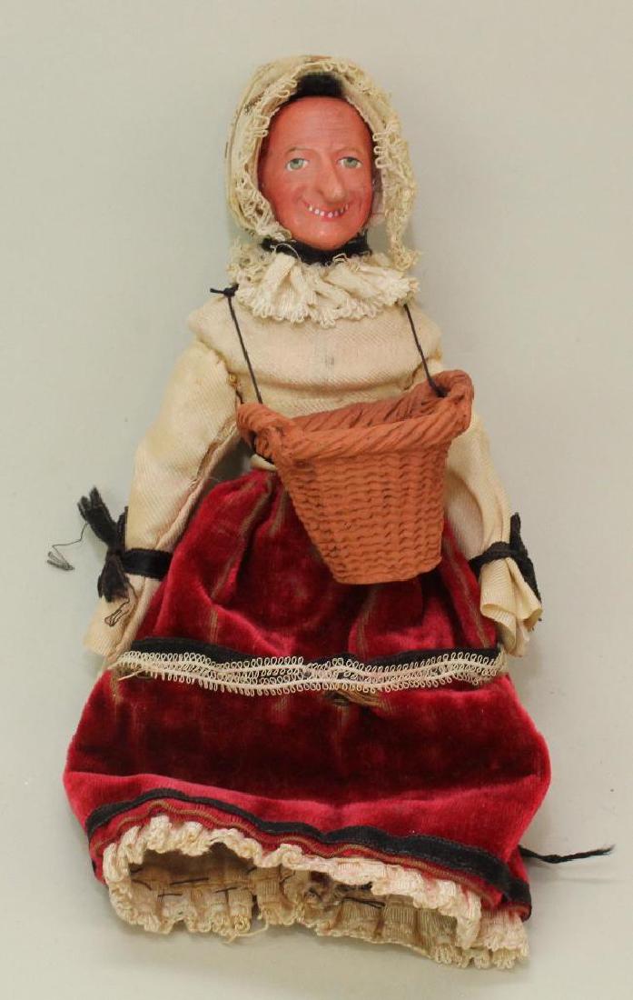 5" FEMALE PAPIER MACHE SHOULDER HEAD DOLL CHARACTER (1 of 6)