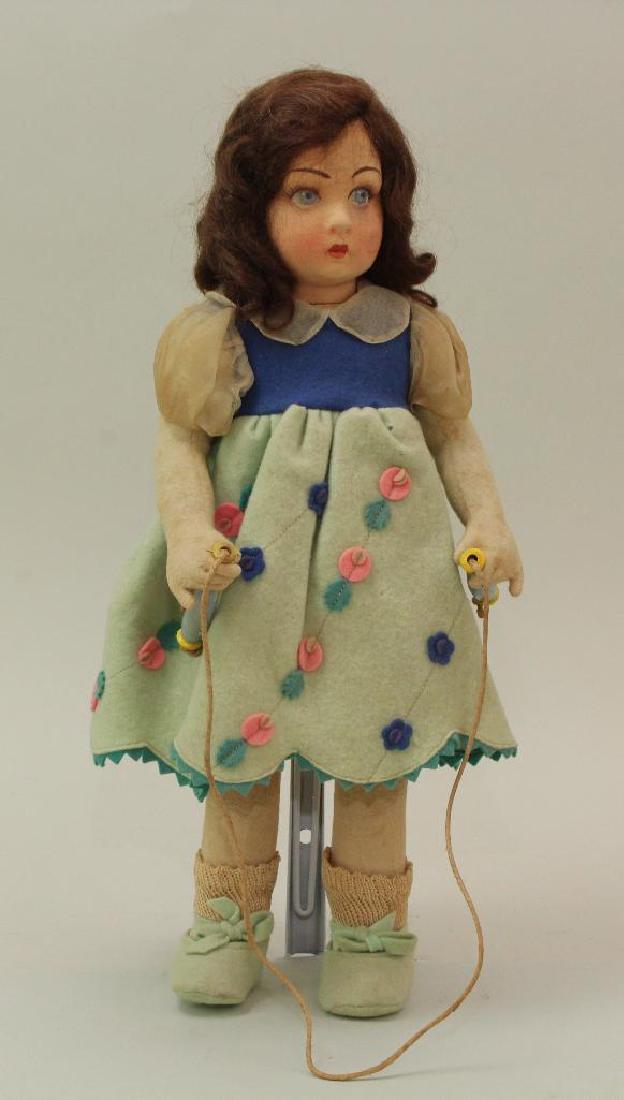 14" 1930's ALL ORIGINAL TAGGED LENCI CHILD DOLL. (1 of 4)