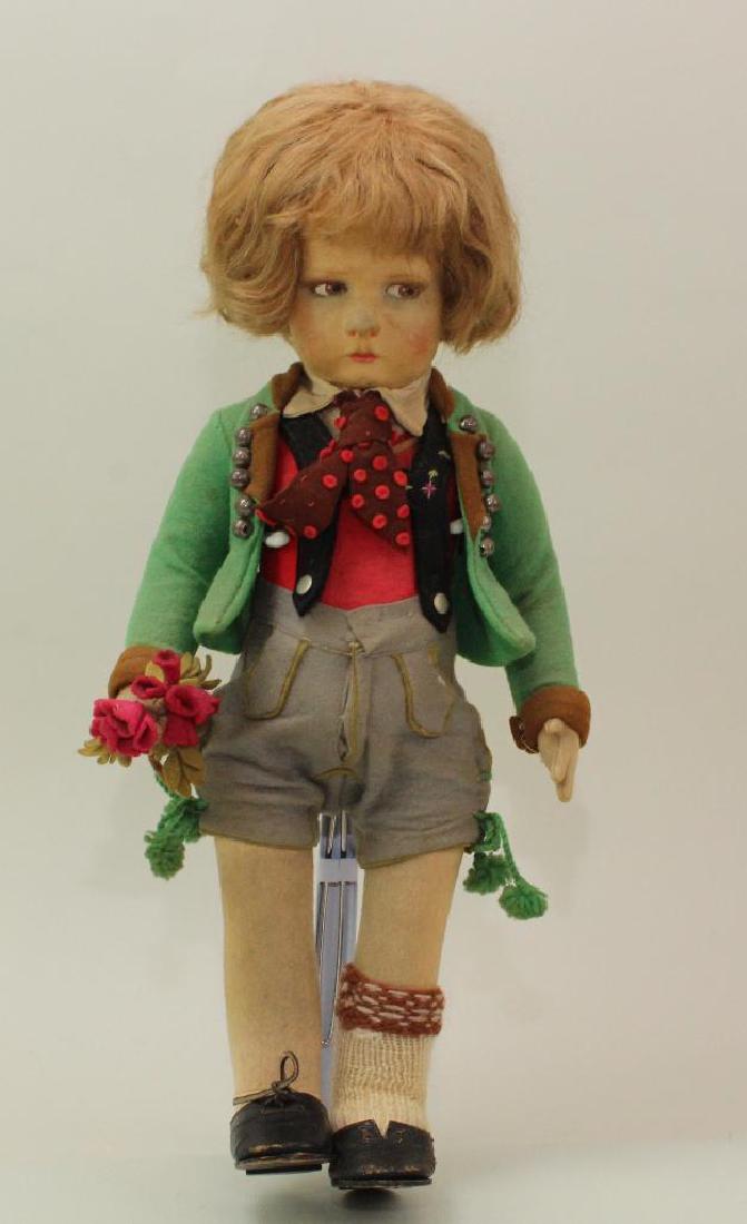 16" 1930's  ALL ORIGINAL LENCI CHILD DOLL. (1 of 6)