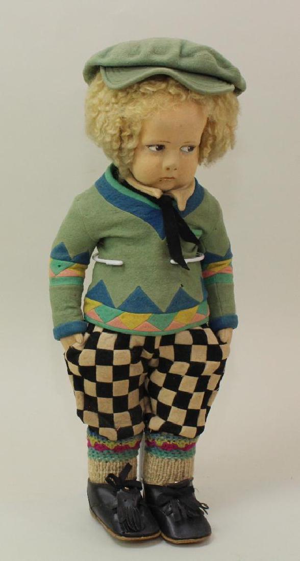 17" 1930's  ALL ORIGINAL LENCI CHILD DOLL (1 of 3)