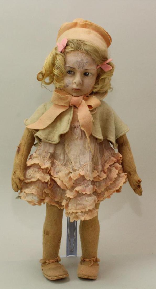 18" 1930's ALL ORIGINAL LENCI CHILD DOLL. (1 of 5)