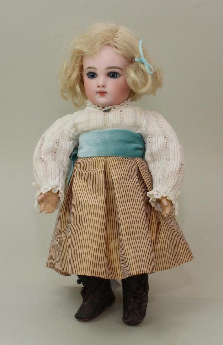 11" DEPOSE E 3 J ANTIQUE BISQUE HEAD DOLL. (1 of 5)