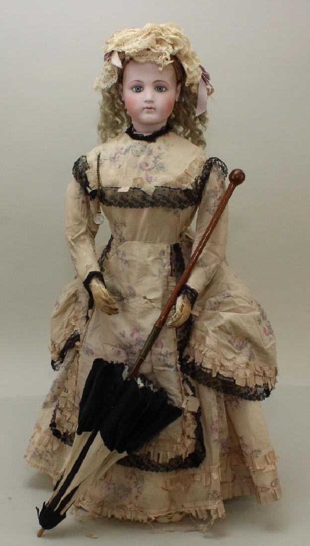 24 1/2" UNMARKED JUMEAU PORTRAIT FACE ANTIQUE BISQUE (1 of 7)