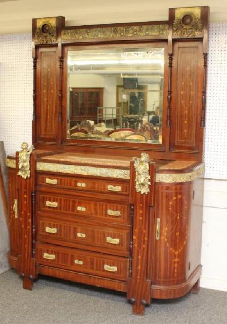 Italian Art Deco Marble Inlaid Chest of Drawers (1 of 10)