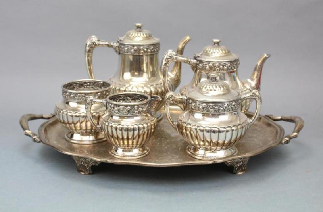 Silver Plated Tea Assembly (1 of 9)