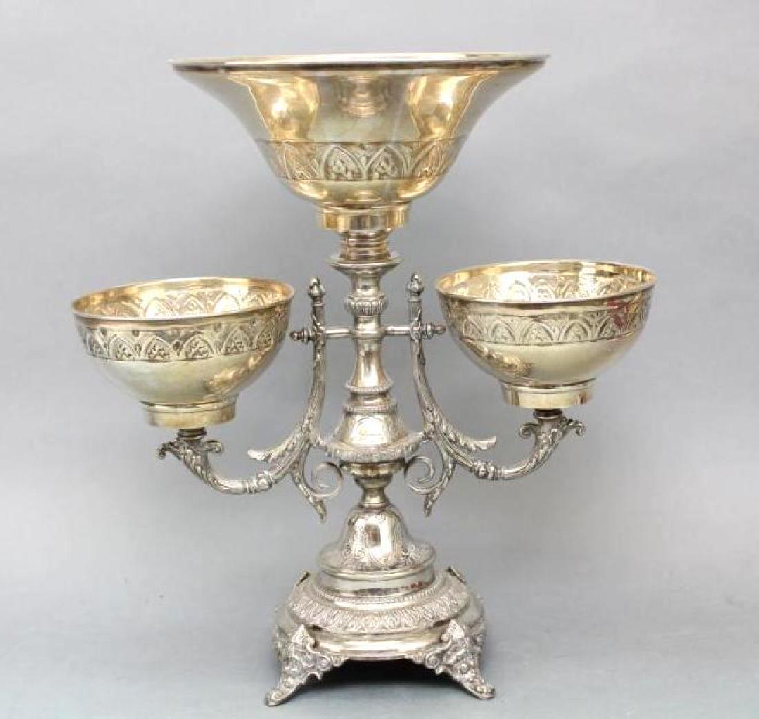 Epernge Centerpiece: Silver plated epernge centerpiece .Â