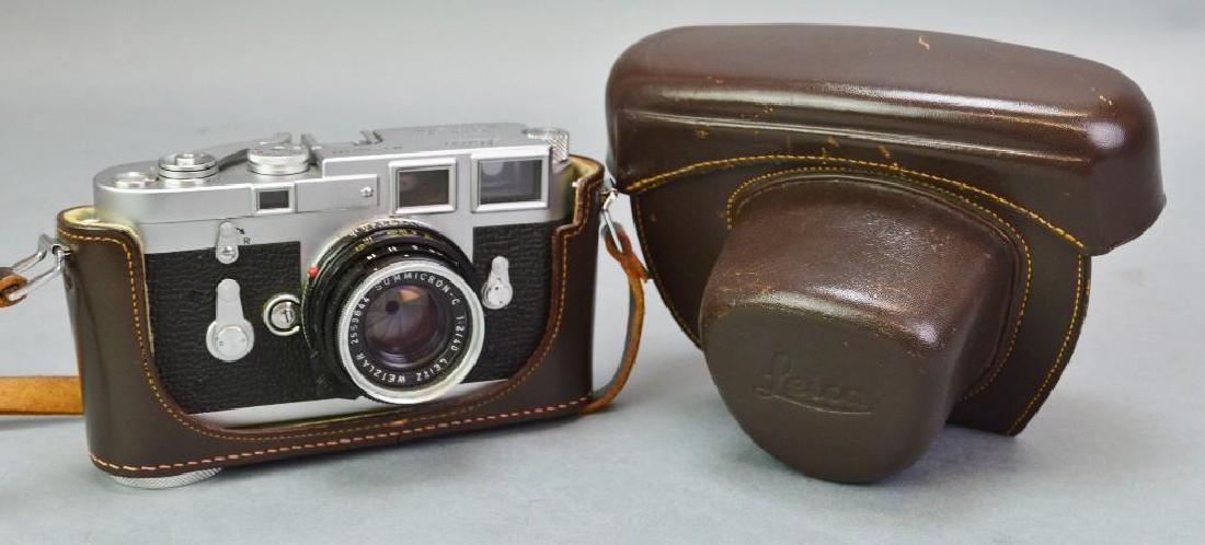 Leica M3 35mm Camera with Summicron Lens: M3 844173 with Summicron-C 1:2/40 lens, original carrying case
