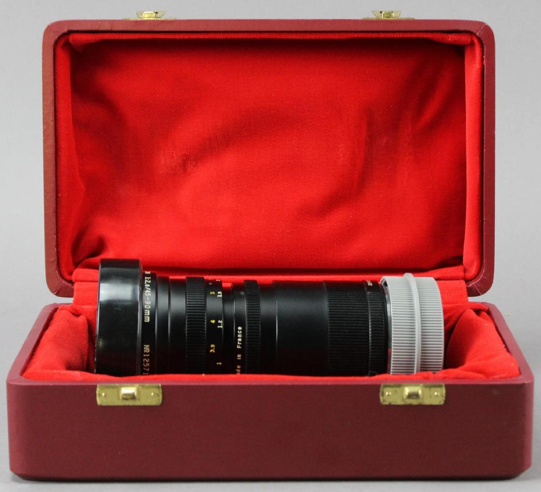 Angenieux 2.8/45-90mm Leica Lens: Angenieux Zoom for Leicaflex, Leica R, with original box and both caps