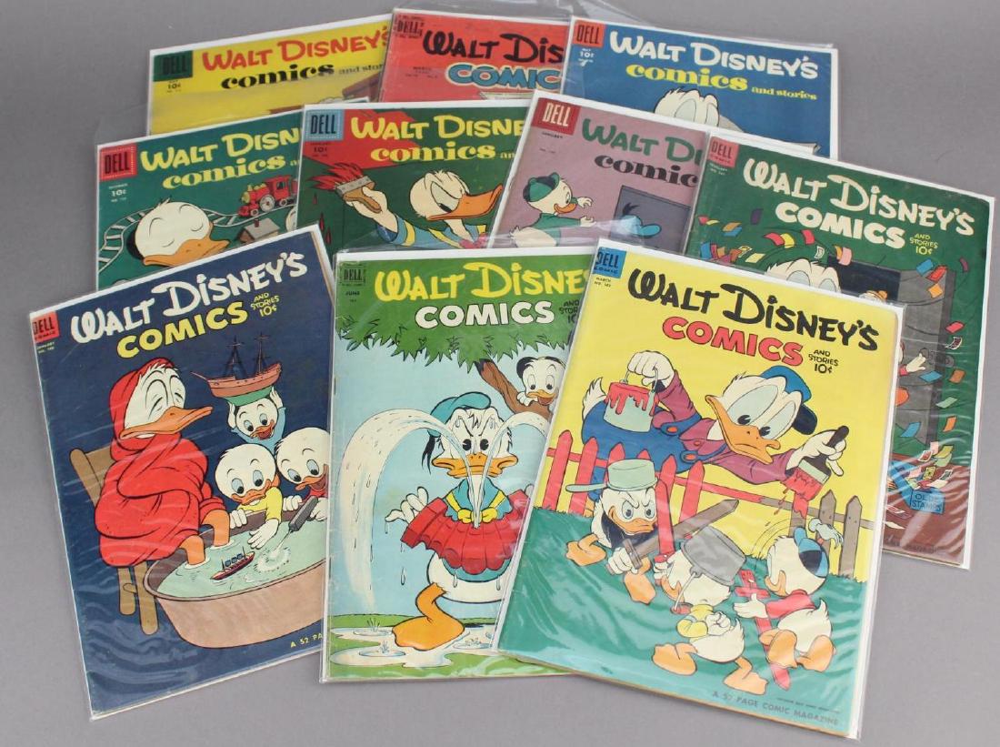 Grouping of (10) Donald Duck Walt Disney Comic Books (1 of 6)