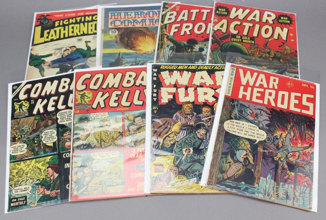 Grouping of (8) Assorted Golden Age War Comics (1 of 9)