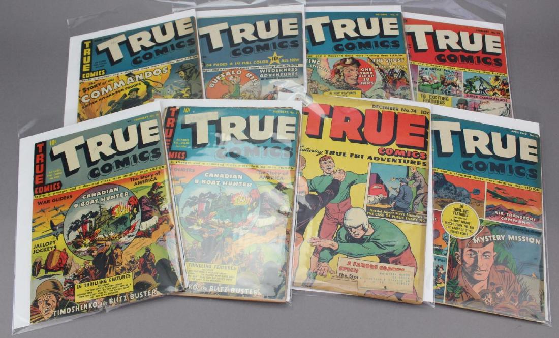 Grouping of (8) Golden Age True Comics (1 of 9)