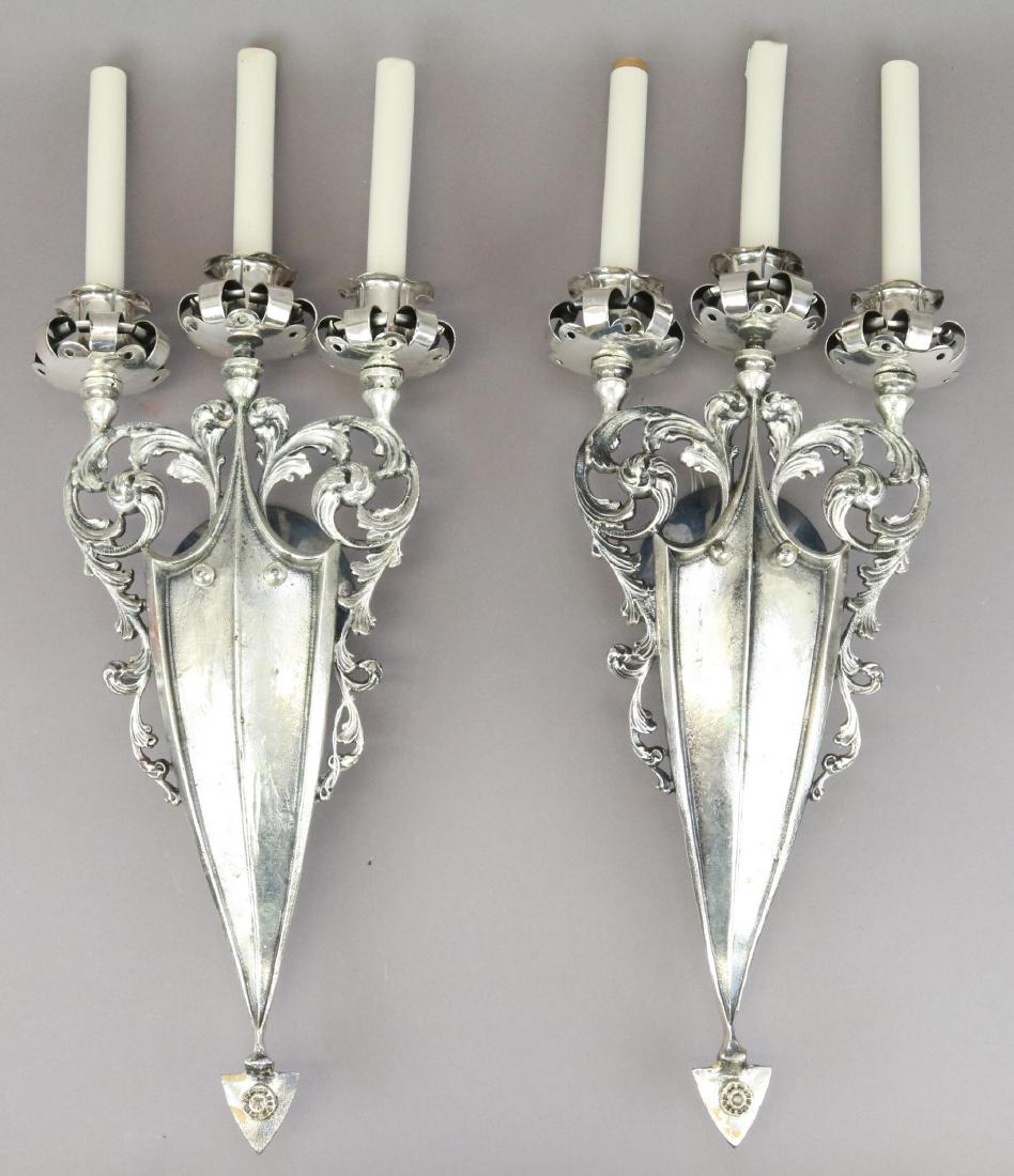 Silver Candle Wall Sconces