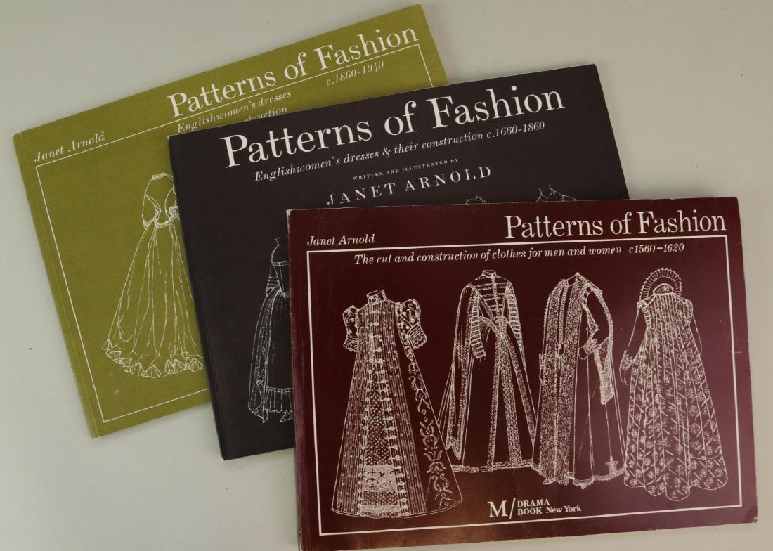 LOT OF (3) "PATTERNS OF FASHION" BOOKS.