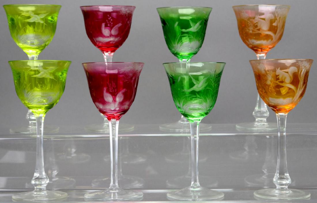 Moser "Birds of the Wild" Stemware