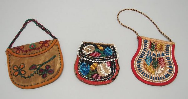 Lot of 5 Iroquois Beaded Purses