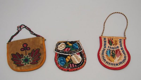 Lot of 5 Iroquois Beaded Purses - 2