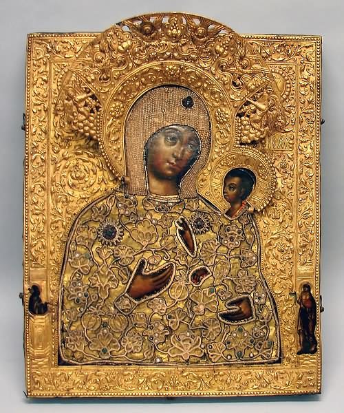 Icon With Virgin And Child Icon With Virgin And Child