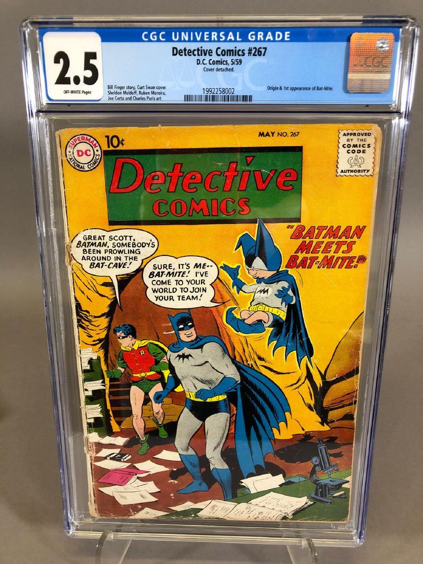 Detective Comics #267, 5/59, CGC 2.5: Bill Finger story, Curt Swan cover, Sheldon Moldoff, Ruben Moriera, Joe Certa and Charles Paris art, origin and 1st appearance of Bat-Mite.