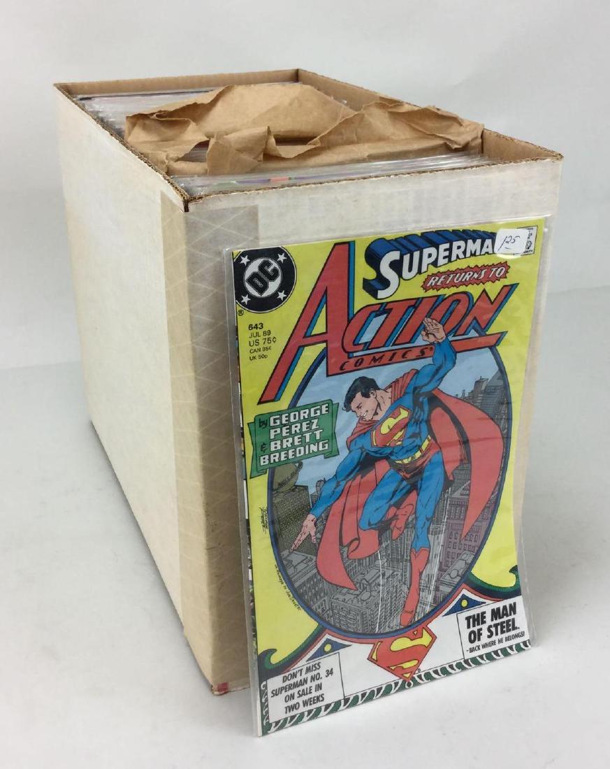 Short Box of Assorted Comics: Includes Action Comics Weekly, The Warlord, and Conan