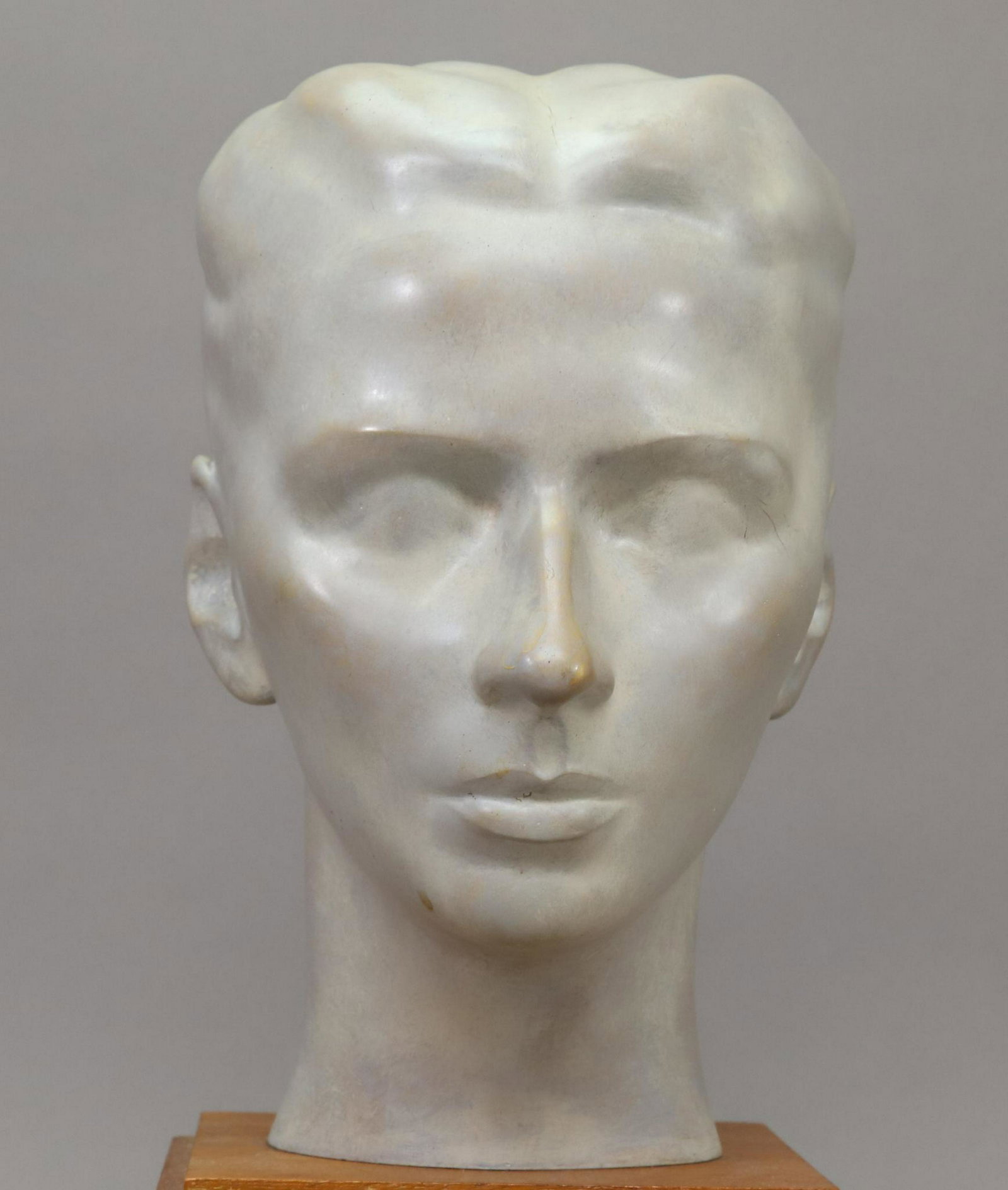 Joseph J Greenberg Jr (1915 - 1991): Plaster, unsigned. Female bust. 10.5"h x 6.5"W x 9"d