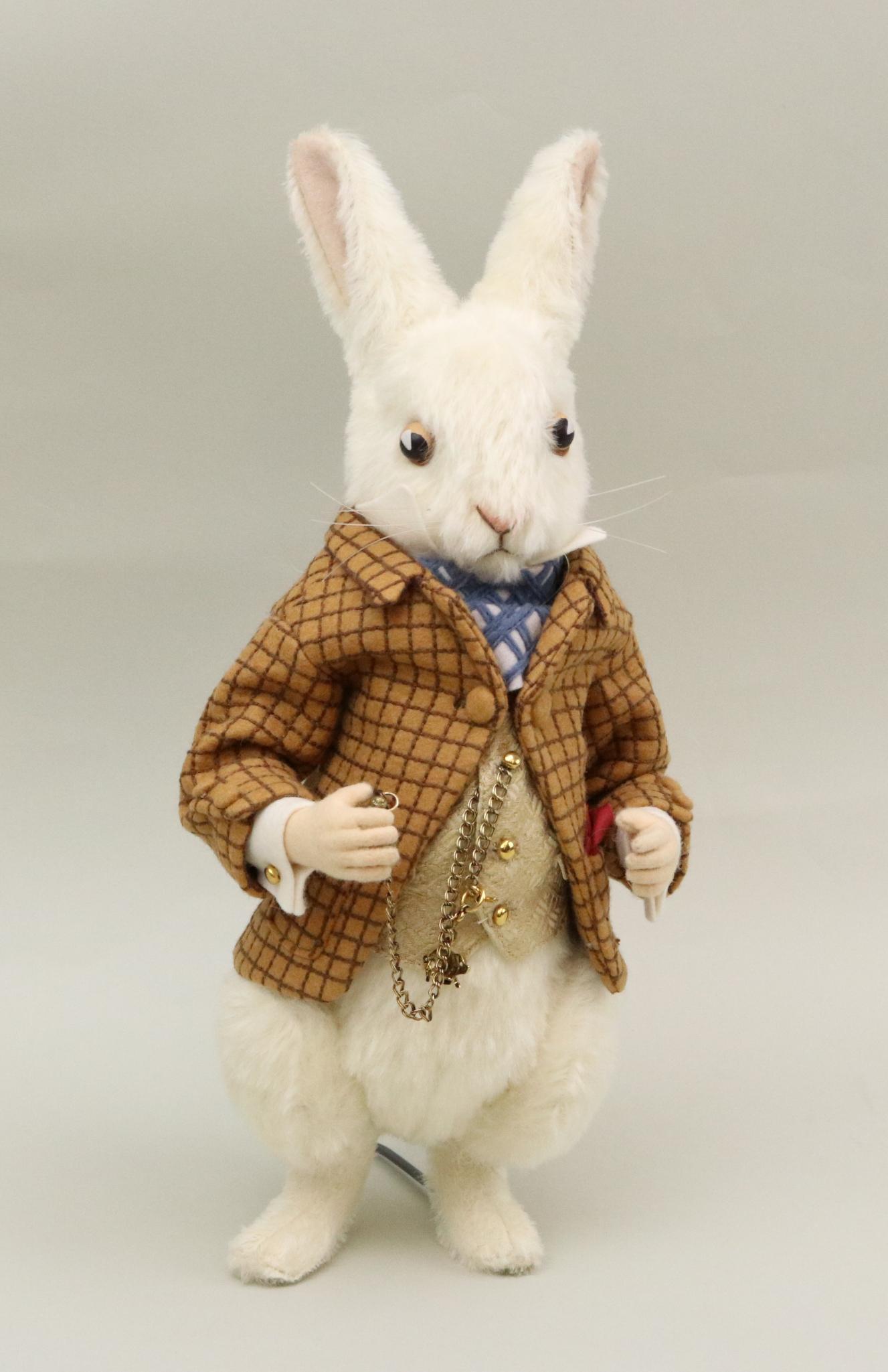 LOT OF R. JOHN WRIGHT.: 13" "The White Rabbit" from Alice In Wonderland Series. No. 338/500. No box.