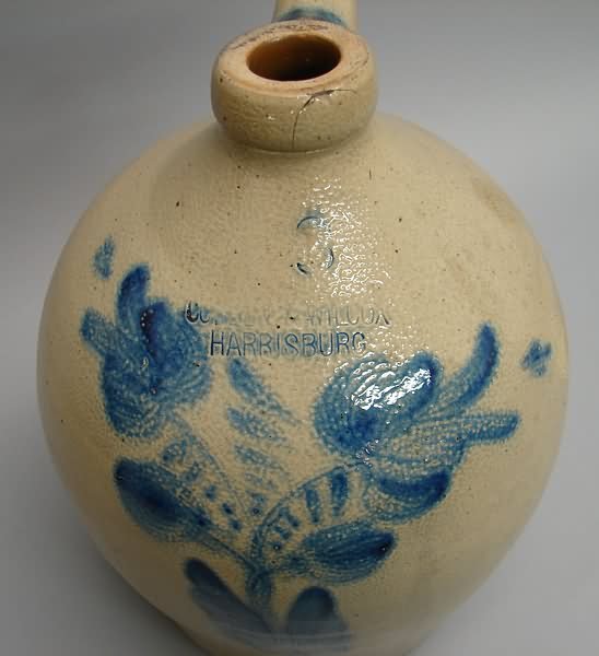Stoneware Jug-COWDEN & WILCOX/ HARRISBURG - 2