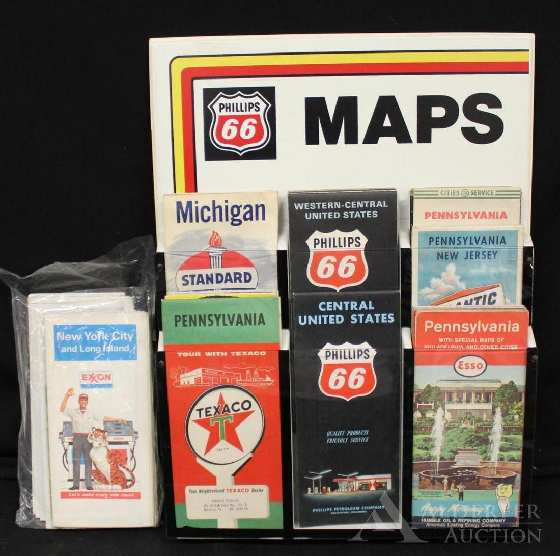 Phillips 66 Map Display With Maps Nov 26, 2019 Alderfer Auction in PA